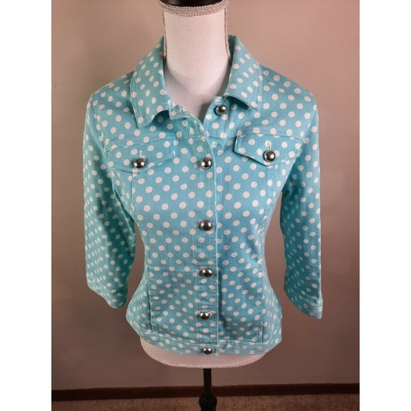 Christopher & Banks Petite Denim Blue Jacket PM - Picture 5 of 8